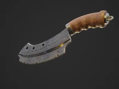 Hand Blade - Weapon Low-poly 3D model