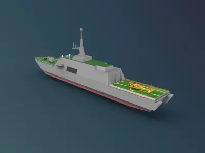 USS Freedom LCS 1  3D model