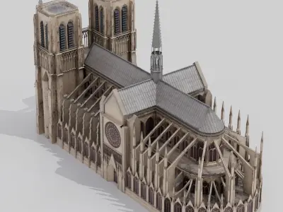 Notre Dame de Paris 3D model