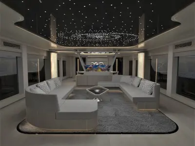 42m Concept megayacht 3D model