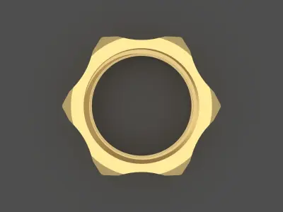 Suzuki Top Yoke Nut 3D model