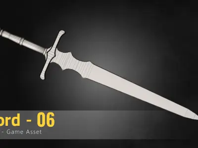 Sword-06 Low-poly 3D model