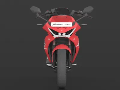 Hero Karizma XMR Bike Turbo Red Booking for Ex-Showroom Price Low-poly 3D model