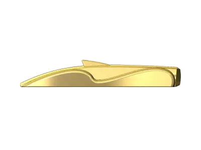 Vintage automotive car speed form sculpture ornament 3D print model