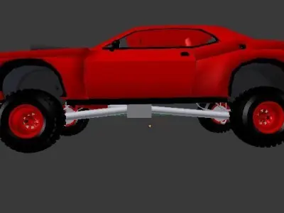 2012 4X4 Widebody  Offroad Dodge Challenger SRT8 Free 3D model
