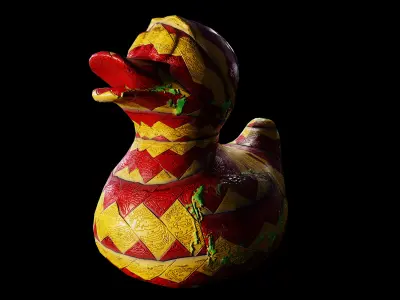 Duck Turret  Low-poly 3D model