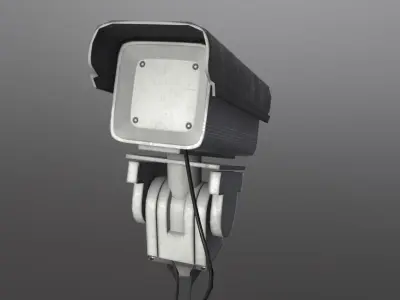 CCTV Exterior Surveillance Camera Free low-poly 3D model