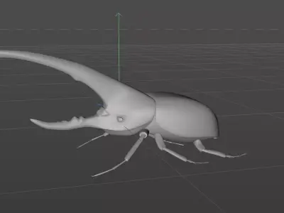 heracles beetle Free 3D print model