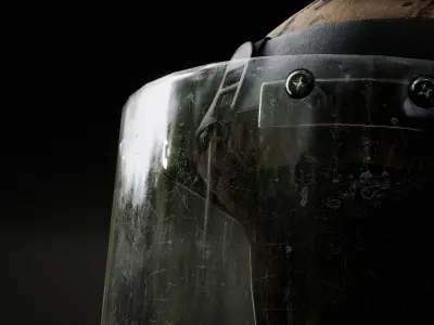 Military Buletproof Helmet Kiver-M Low-poly 3D model