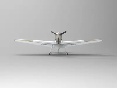 Messerschmitt Bf 109 3D model 8