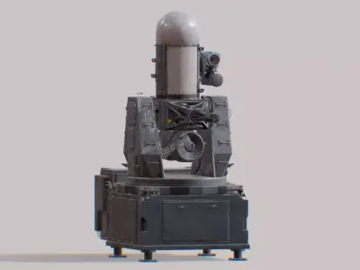  Phalanx CIWS Low-poly 3D model