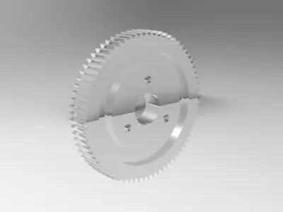 Gear gold Free 3D model