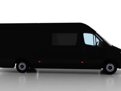 Mercedes Benz Sprinter L4H2 2009 Crew Van UK 3D model