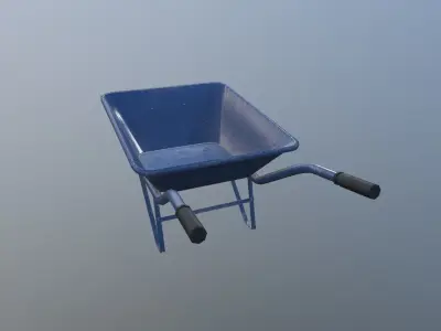 Pushcart Low-poly 3D model