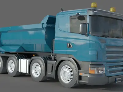 Dump Truck 3D model by berkekose
