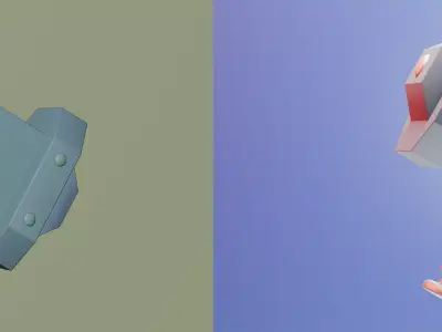Marteau Free low-poly 3D model
