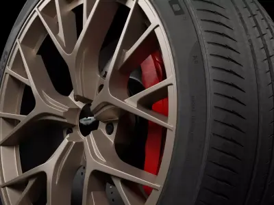 Realistic Astron Martin Tyre 3D model