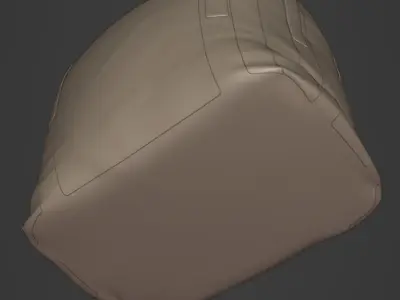 Industrial Bulk Bags Combo Low-poly 3D model