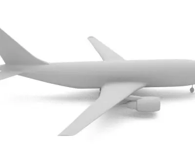 Plane High Res 3D model
