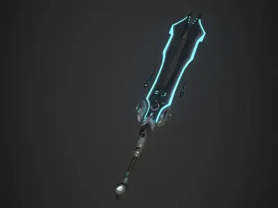 Sword - Fantasy - Sci-Fi - Gameready - PBR Low-poly 3D model