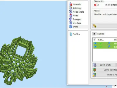 Antique Locket with tops 3D print model