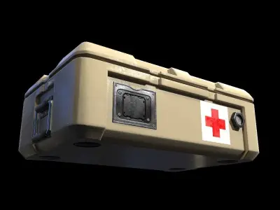 Medic Case PBR Low-poly 3D model
