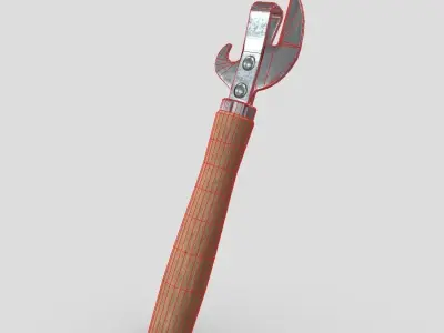 Can Opener Low-poly 3D model