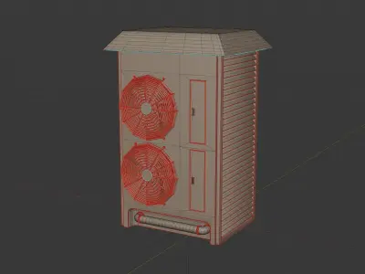 HVAC Unit  AC Unit  Air conditioner  Rooftop 4k Textures HQ Free 3D model