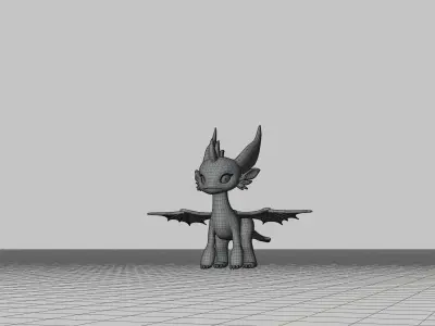 Baby Dragon Low-poly 3D model purchase