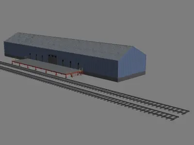 industrial building 3D model from CGTrader