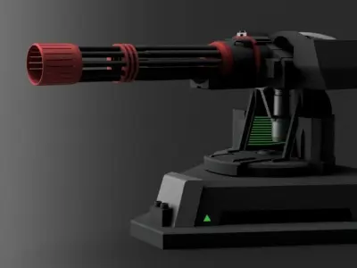 centry gun 03 - free Free 3D model