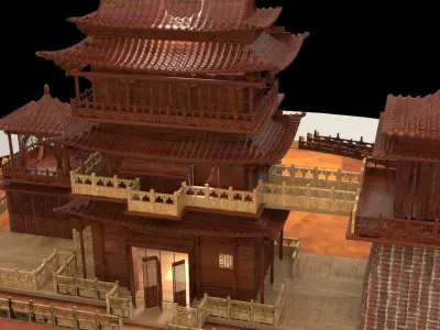 Chinese ancient palace  3D model