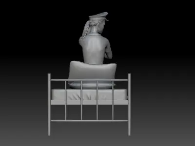 WAKE UP POLICE GIRL 1 3D print model