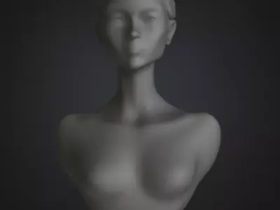 Woman Silhouette 3D Model Decorative Sculpture Free 3D print model