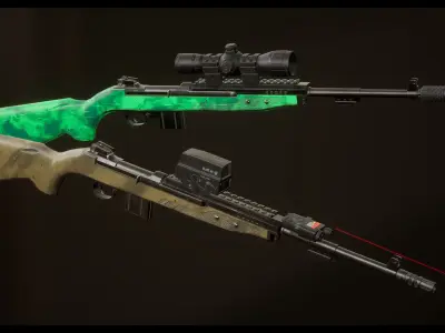 Weapon Pack 2 Low-poly 3D model