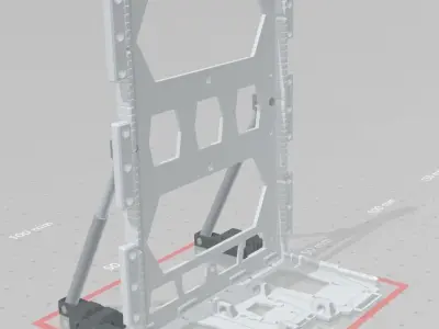-MHB04-H- Mecha Hangar Bay Hangar only Free 3D print model