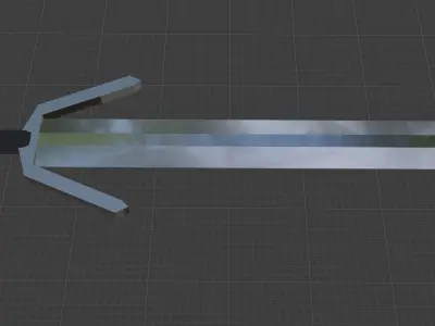 Metal sword Low-poly 3D model