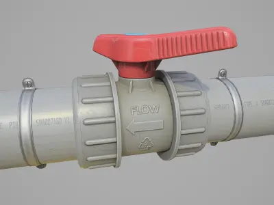 Modular Pipes Kit Low-poly 3D model