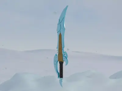 Frost Fantasy Sword 3D model