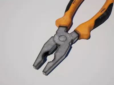  Pliers Low-poly 3D model