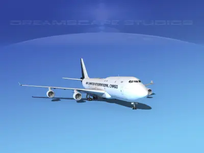 Boeing 747-8I Air Charter Intl Cargo 3D model