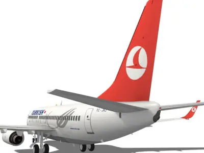 Turkish Airlines Boeing 737-700w 3D model