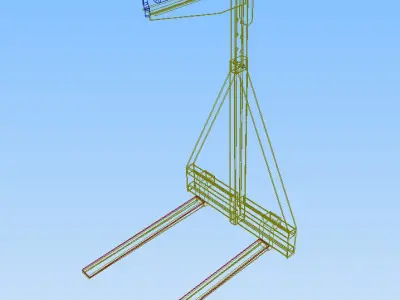 Adjustable Pallet Lifter Free 3D model