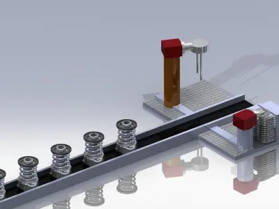 Conveyor assembly design Free 3D model