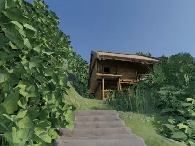 Hillside Village 3D model get