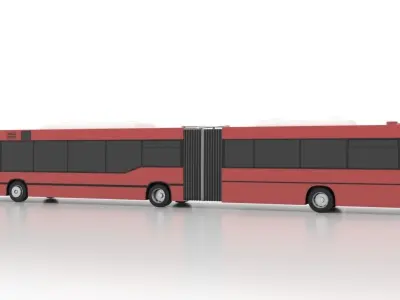 Avtomontaza - Mercedes-Benz O405GN Low-poly 3D model