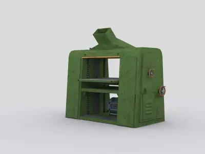 Thickness planer 1 Low-poly 3D model