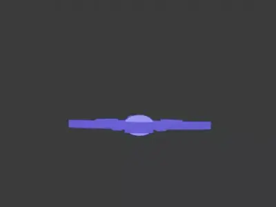 Stylized Blue Energy Sword Low Poly Game Asset Low-poly 3D model