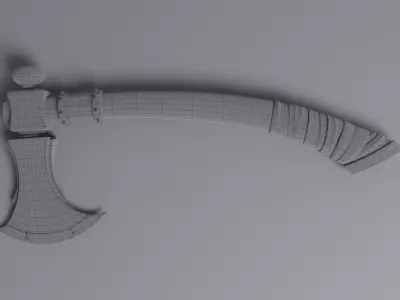 axe for game Low-poly 3D model purchase