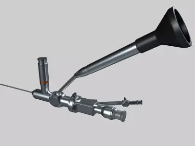 Resectoscope Low-poly 3D model